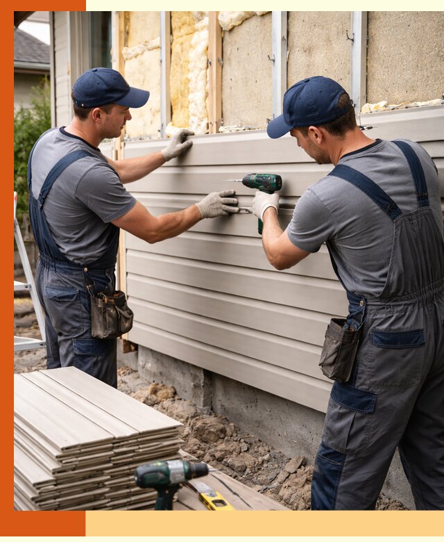Монтаж сайдинга после утепления в Россоши качественно и надежно